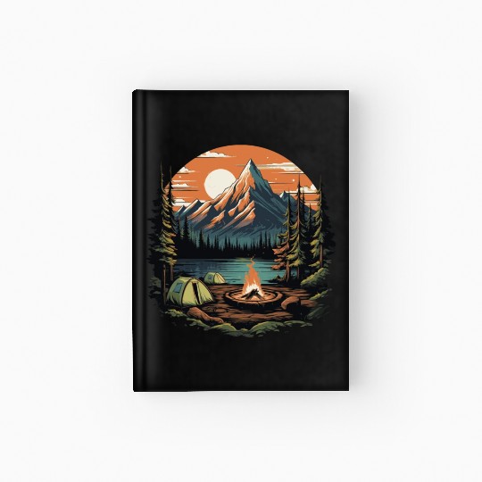 Forest nature trekking adventure Hardcover Journal
