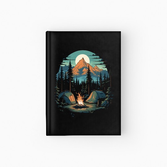 Forest nature trekking adventure Hardcover Journal