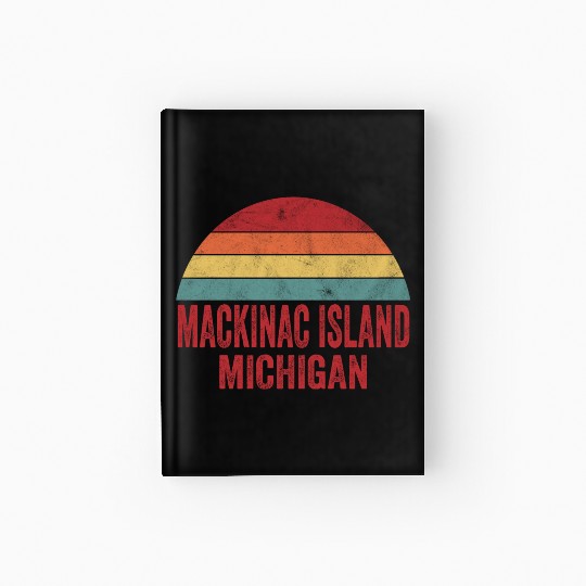 Vintage Mackinac Island Michigan Hardcover Journal