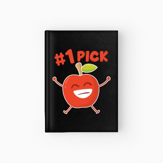 Apple Number 1 Pick Apple Orchard Apple Picking Hardcover Journal