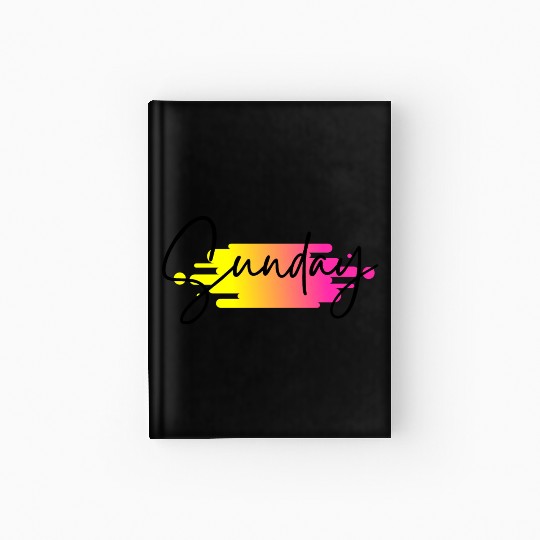 Sunday Vibe Design Hardcover Journal