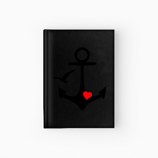 Anchor Heart Seagull Hardcover Journal