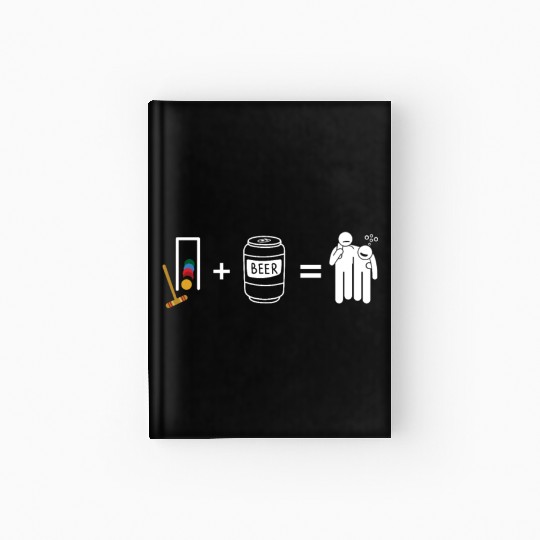 Lawn Game - Golf Croquet Player Hardcover Journal