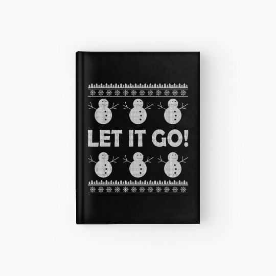 Christmas snowman winter reindeer gift Hardcover Journal