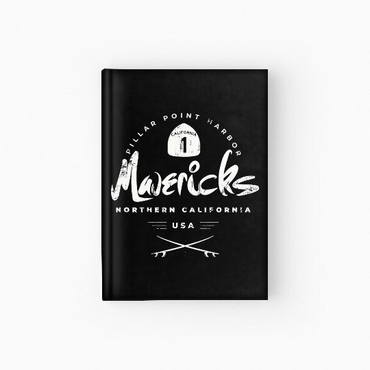 Mavericks Pillar Point California Hardcover Journal