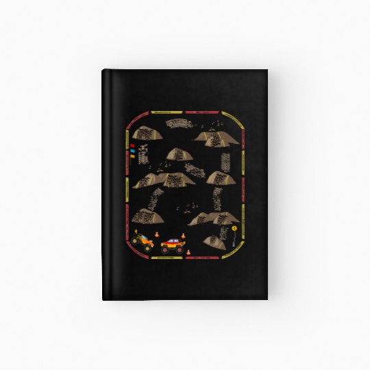 Lay Monster Trucks On Dad s Back Mat Road Car Race Hardcover Journal