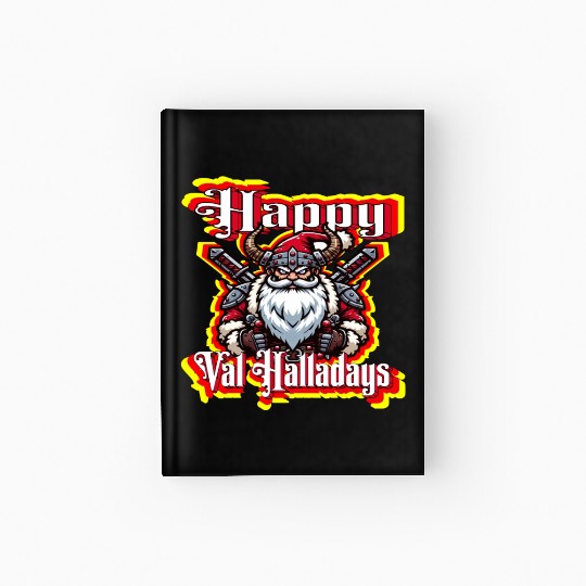 Viking Santa Happy Val Halladays Xmas Holidays Hardcover Journal