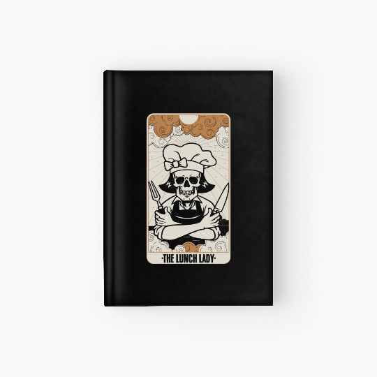 Funny Lunch Lady Tarot Card A Fortune Telling Hardcover Journal
