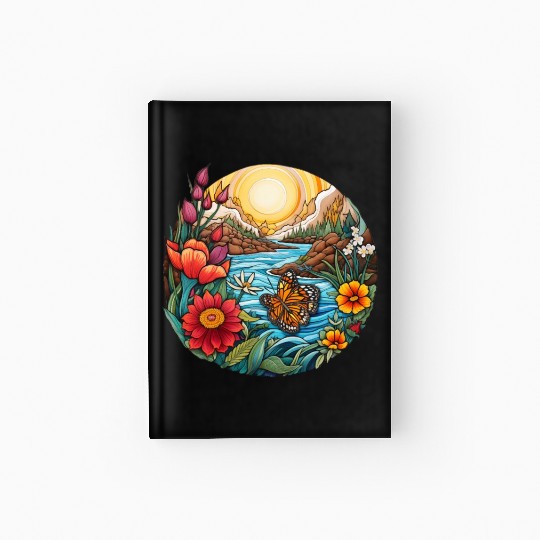 Sunrise Serenity by the Mountain Stream Hardcover Journal