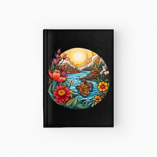 Sunrise Serenity by the Mountain Stream Hardcover Journal