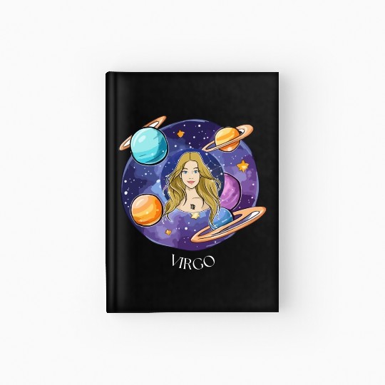 Virgo zodiac sign Hardcover Journal