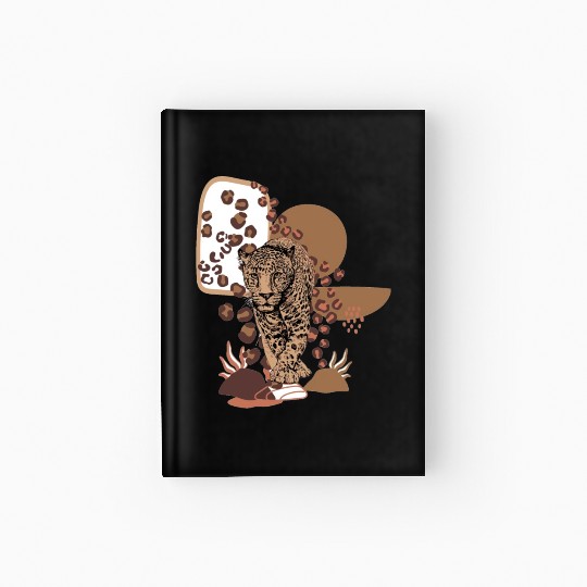 Funny Leopard Cheetah Animal Hardcover Journal
