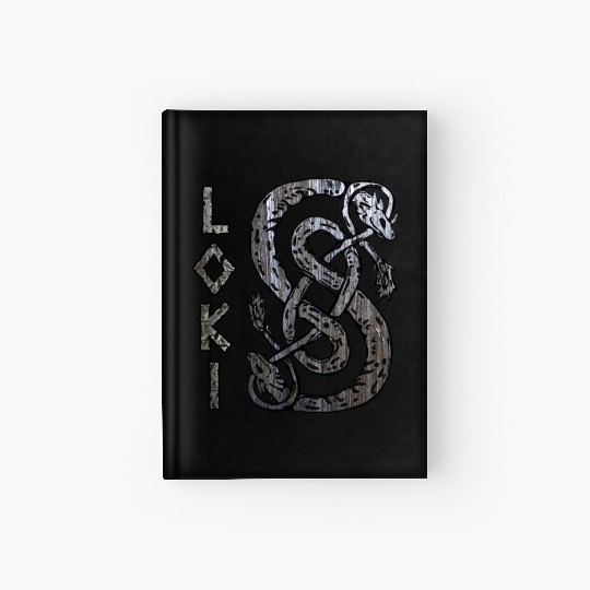 Loki's Symbol The Serpent Hardcover Journal Thor Mjolnir Valknut