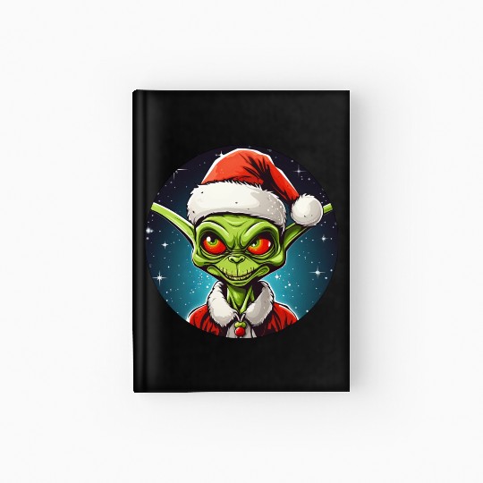 Alien Christmas Hardcover Journal