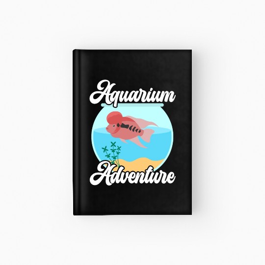 Flowerhorn Fish Lover Freshwater Aquarium Fish Hardcover Journal
