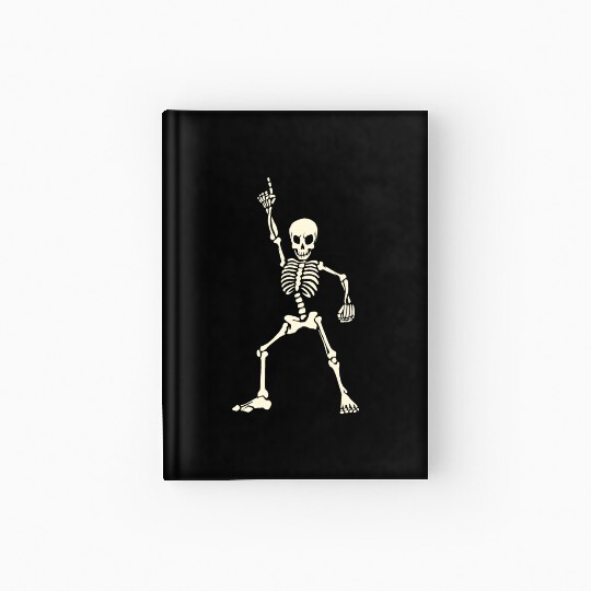 Dancing skeleton Hardcover Journal