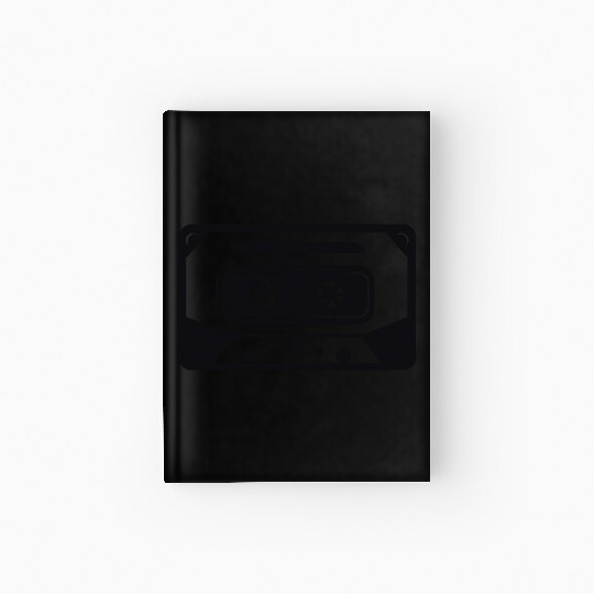 A vintage cassette tape Hardcover Journal
