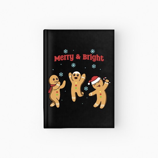 Dancing Gingerbread Hardcover Journal