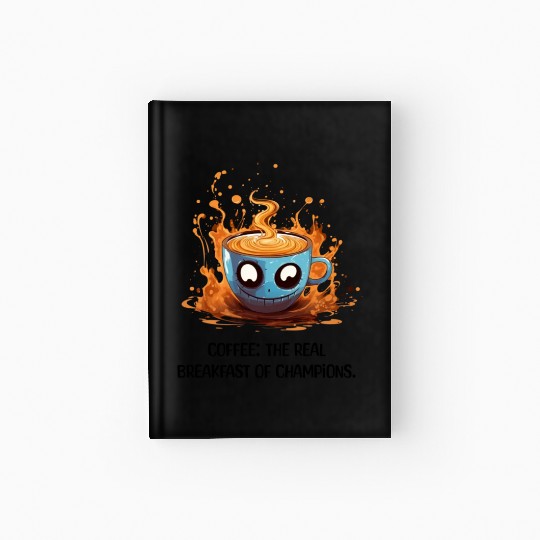 Coffee The Real Breakfast Of Champions Hardcover Journal