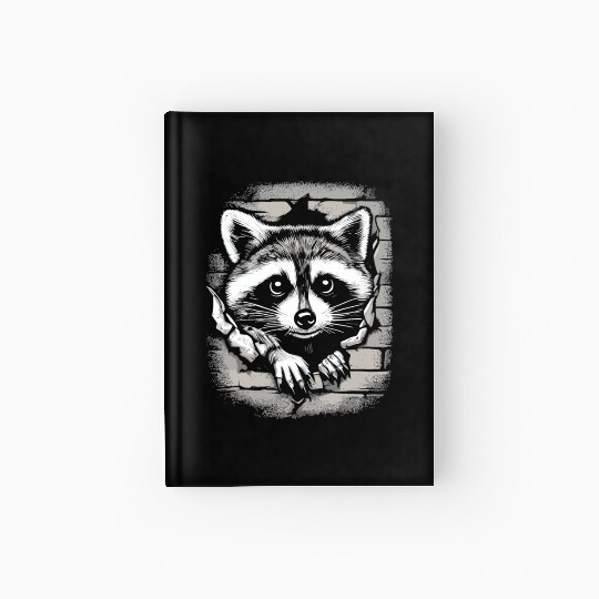 Raccoon design Hardcover Journal