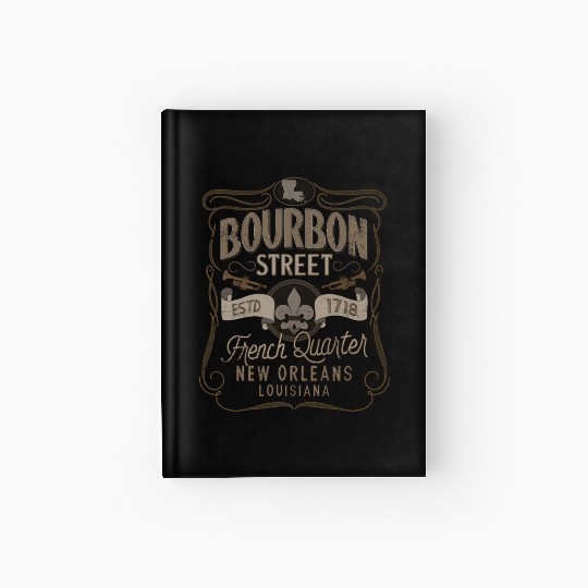 Bourbon Street French Quer New Orleans Hardcover Journal