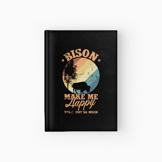 Bison make my Happy Environment Animal Hardcover Journal