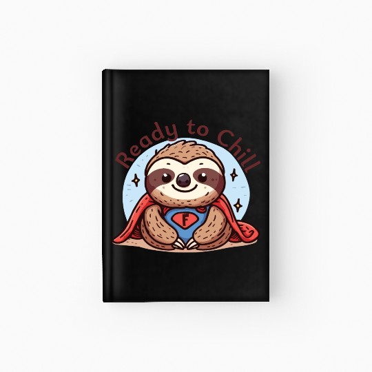 Sloth Superhero Sloths Chill Out Superpower Hardcover Journal