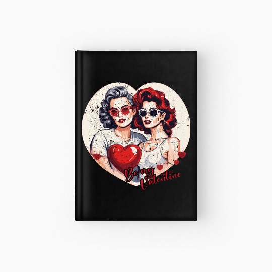Valentines Day Outfit For Her And Her in love Hardcover Journal