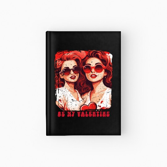 Valentines Day Outfit For Her And Her in love Hardcover Journal