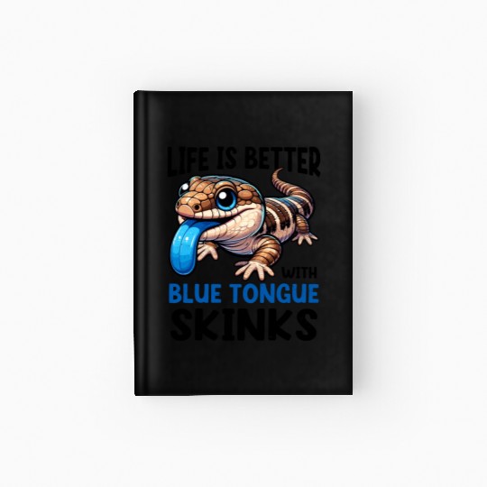 Lizard Collector Reptile Lover Blue Tongue Skink Hardcover Journal