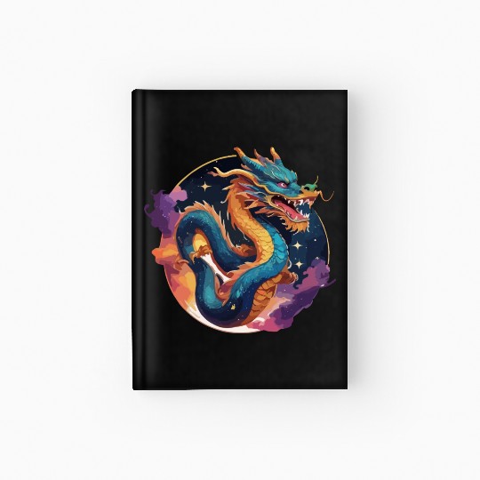 traditional Chinese dragon Hardcover Journal