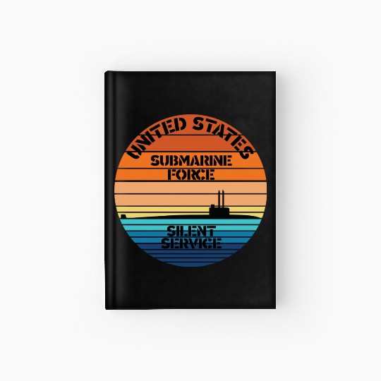 Sunset Us Submarine Force Silent Service Hardcover Journal