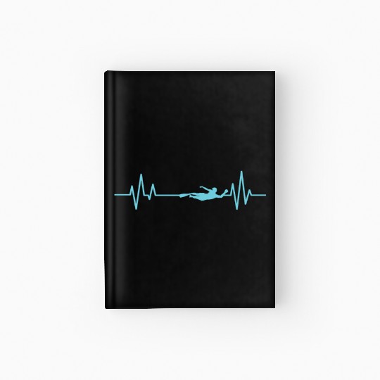 Heartbeat Line Swim Sport Hardcover Journal