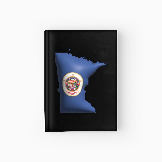 Minnesota - 3D Flag Map Hardcover Journal