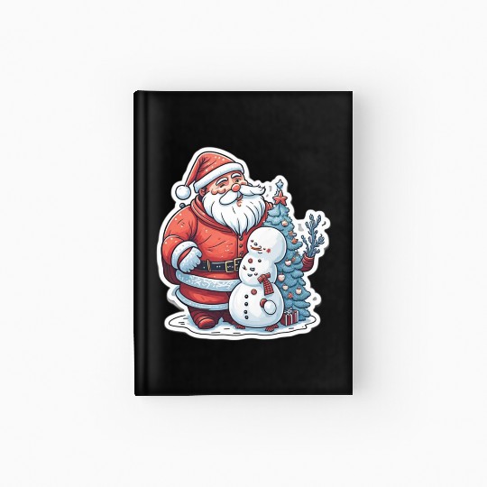 Cheerful Holidays Await: Explore Our Santa Hardcover Journal
