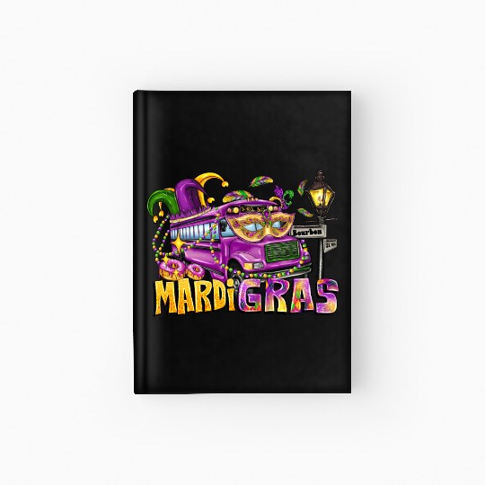 Mardi Gras Hardcover Journal