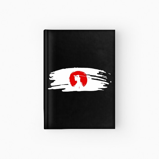 Samurai Spirit Japan Flag Hardcover Journal
