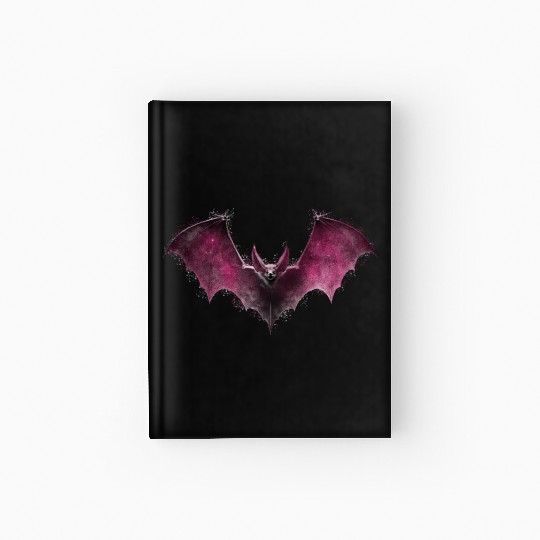 Gothic Bat Occult Space Galaxy Vampire Goth Alt Ae Hardcover Journal