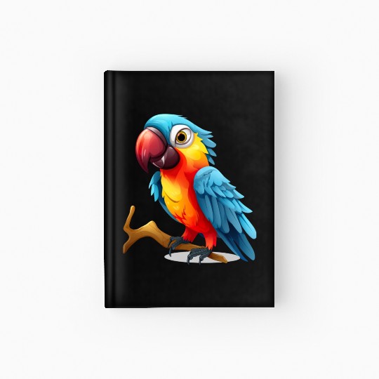 Macaw Parrot for a Bird Lover Animal Lover Hardcover Journal