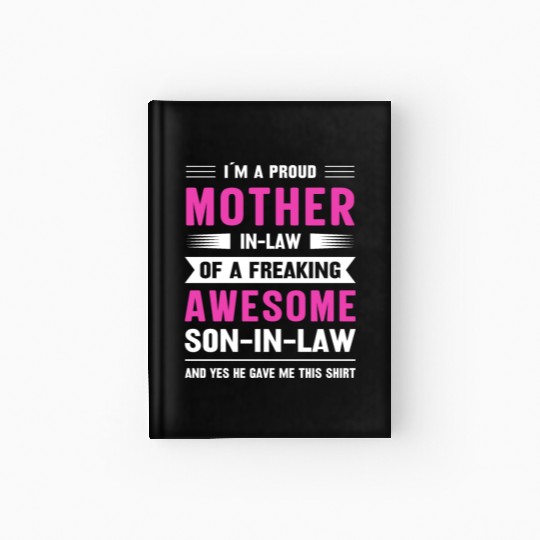 Mothers day mom son-in-law Hardcover Journal