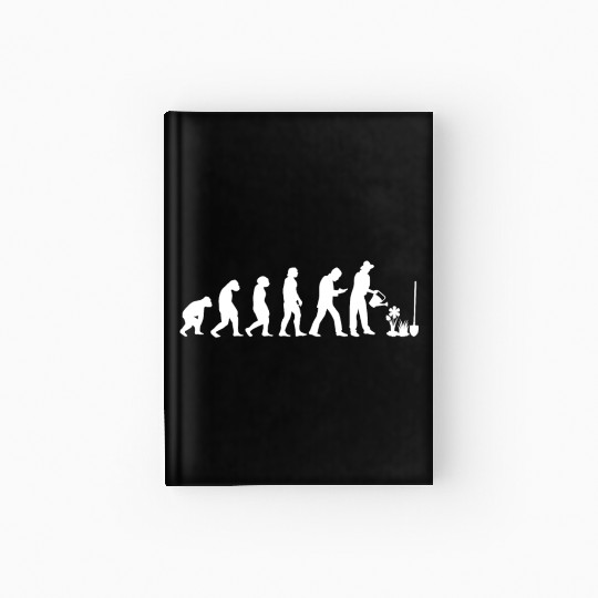 Gardener Landscape-Gardeners Farmers Evolution Hardcover Journal