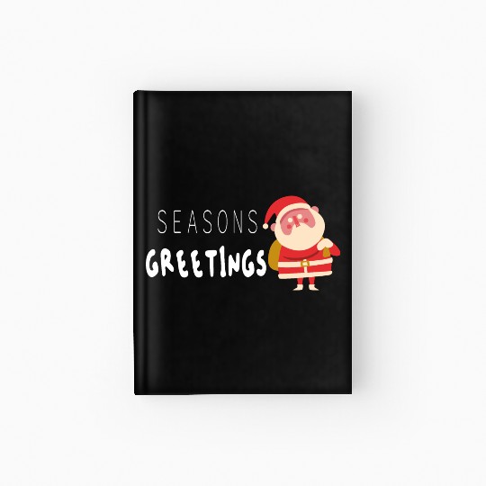 Seasons greetings Christmas outfits Hardcover Journal