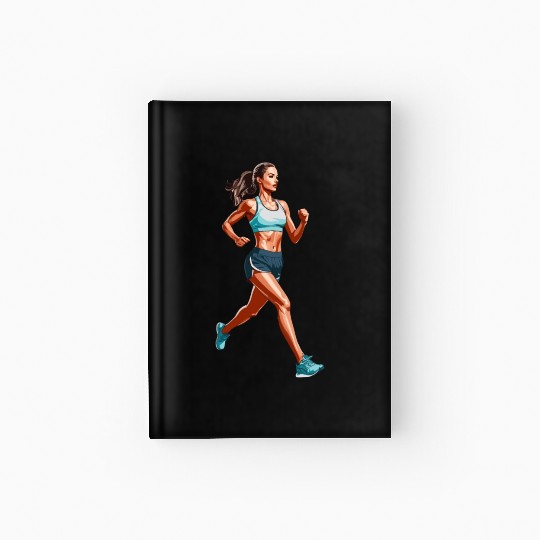 workout running women Hardcover Journal