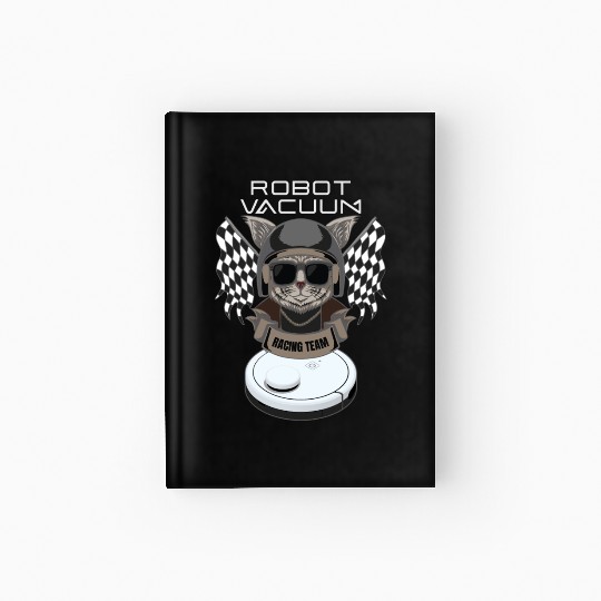 Robot Vacuum Cleaner Racing Team Robot Hardcover Journal