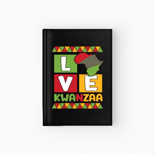Happy Kwanzaa Vibes Black Heritage Holiday Hardcover Journal