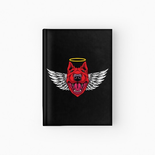 Devil Bull Terrier Dog Hardcover Journal