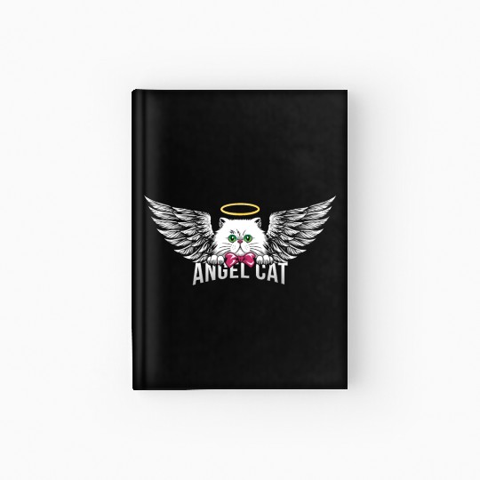Angel Persian Cat Hardcover Journal