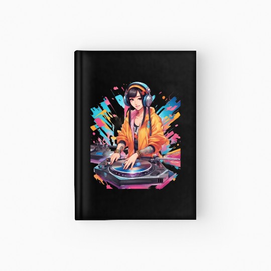 Bass Magic Techno Trance Raves DJ Hardcover Journal
