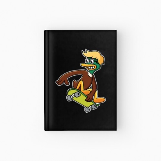 Skateboard Logo Emblem Skatergirl Skaterboy Hardcover Journal