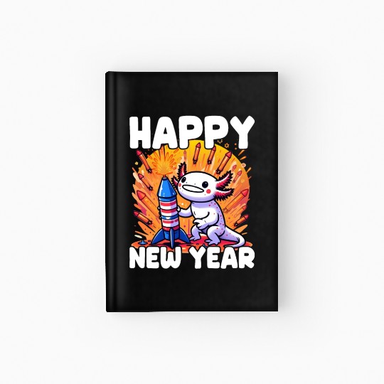 Axolotl Happy New Year Hardcover Journal
